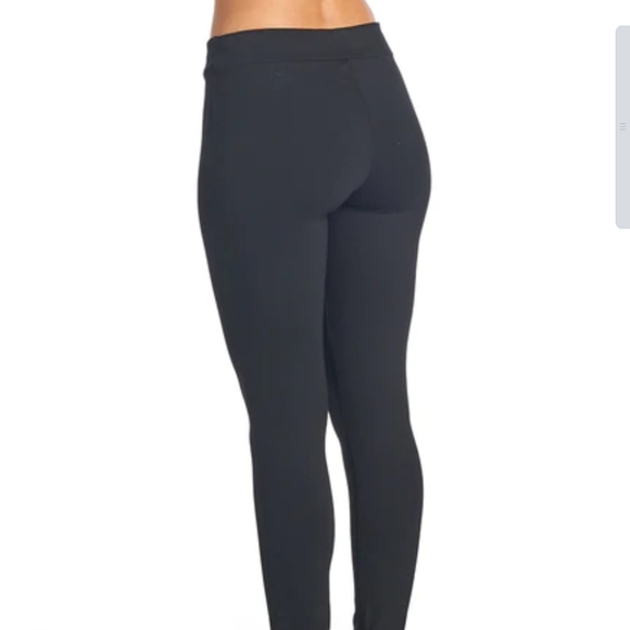 Black Ci Sono Ponte pants with button detail - Picture 3 of 7